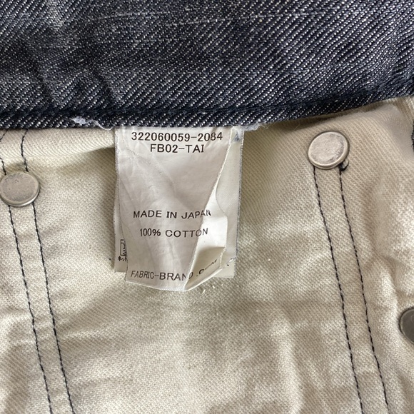 Fabric Brand & Co Jeans Mens 33 Japanese Selvedge Jeans Slim Fit Button Fly - Picture 13 of 16